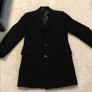 Prada black wool coat